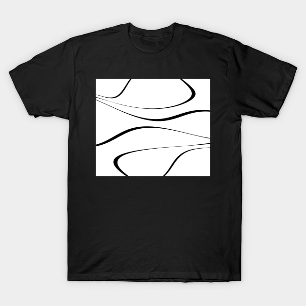 Abstract - black and white. T-Shirt by kerens